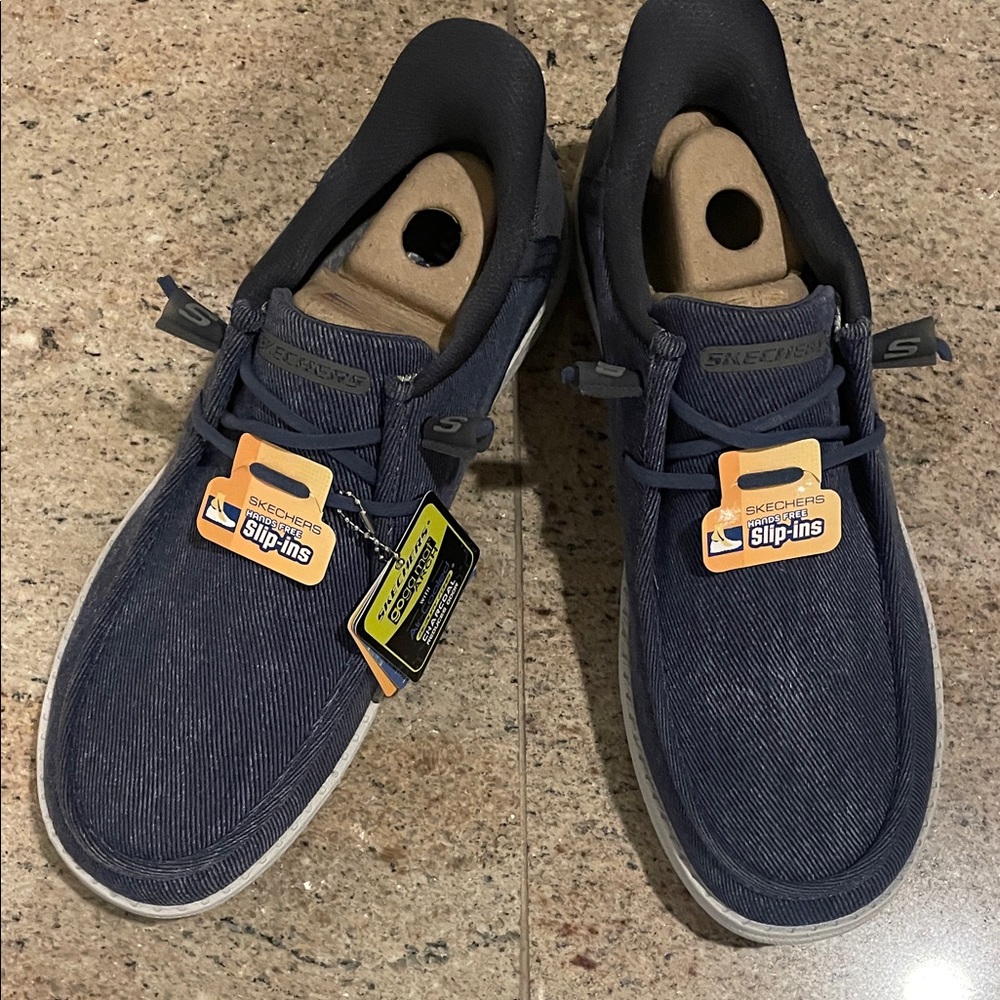 Skechers Men's Navy Slip-Ons
